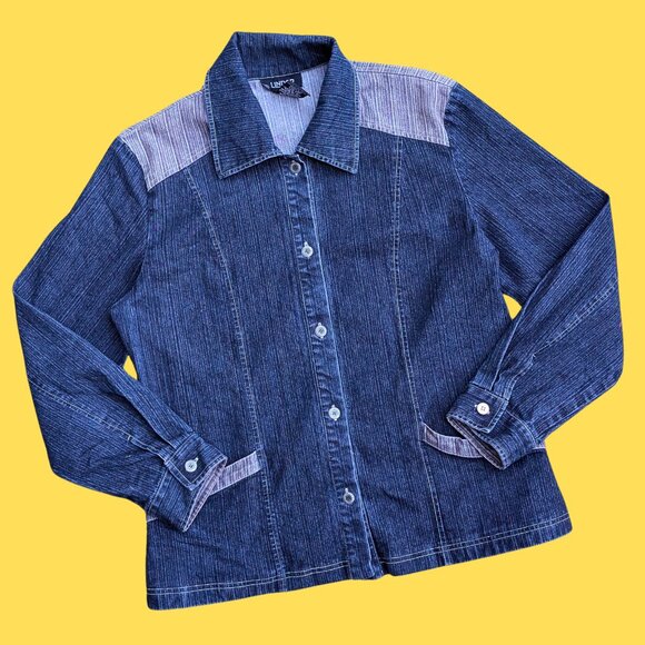 SOLD Handmade, Upcycled Pop-Art ''Not Your Girl!!!'' Denim Jacket Size US 14, XL - Picture 2 of 4